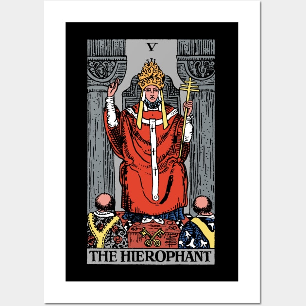 Hierophant Tarot Card Rider Waite Wall Art by Sunburst